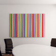 Abstract Art Rainbow Curved Lines Colorful Canvas Art Wall Decor - MakedTee