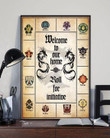 Welcome To Our Home Roll For Initiative Dungeons And Dragons Fan Canvas - MakedTee