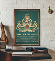 Just Like The Lotus Yoga Print Wall Art Decor Canvas - MakedTee