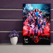 Stranger Things 3 All Cast Firework Signed Wall Art Print Canvas Prints