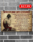 Wrestling Life Lesson Wall Art Print Canvas - MakedTee