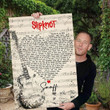 Slipknot Snuff Heart Lyric Typography Signed For Fan Print Wall Art Decor Canvas - MakedTee
