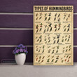 Types Of Hummingbirds Knowledge Canvas Prints
