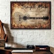 Lynyrd Skynyrd Simple Man Lyric Guitar Typography Brick Wall Poster Wall Art Print Decor Canvas, Wall Art Print Decor Canvas - MakedTee