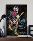 Keith Richards Musician Of Rolling Stones Band Signed For Fan Canvas - MakedTee
