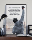 Sylvester Stallone Rocky Balboa It Ain'T About How Hard You Hit It'S About How Hard You Can Get Hit And Moving Forward Print Wall Art Canvas - MakedTee
