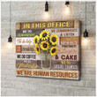 Office We Are Human Resources Canvas Poster Wall Art