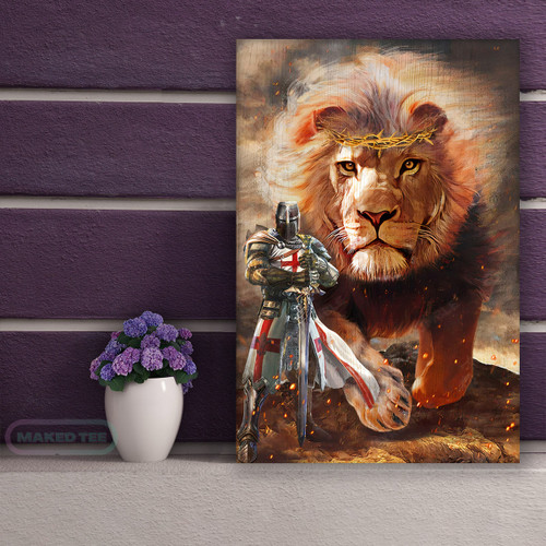 I Can Do All Things Through Christ Wall Art, Warrior Of Christ, Jesus And Lion Canvas Prints 4  - Posters Canvas Prints Wall Art
