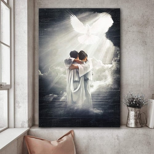 Jesus In Heaven Wall Art Canvas Prints, Jesus Know My Name Canvas Prints, Memorial Wall Decor 2  - Posters Canvas Prints Wall Art