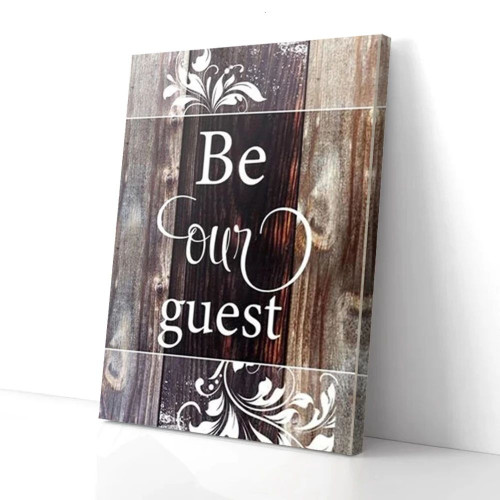 Be Our Guest Kitchen Canvas Wall Art