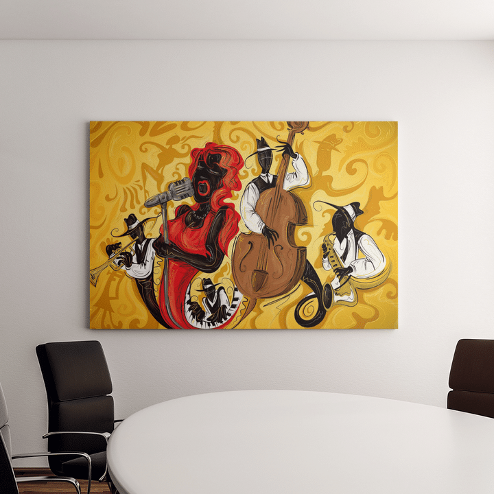Abstract Jazz Art 3 Vector Canvas Art Wall Decor - MakedTee
