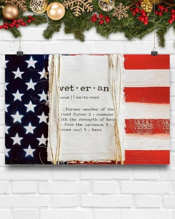 Veteran America Poster Canvas - MakedTee