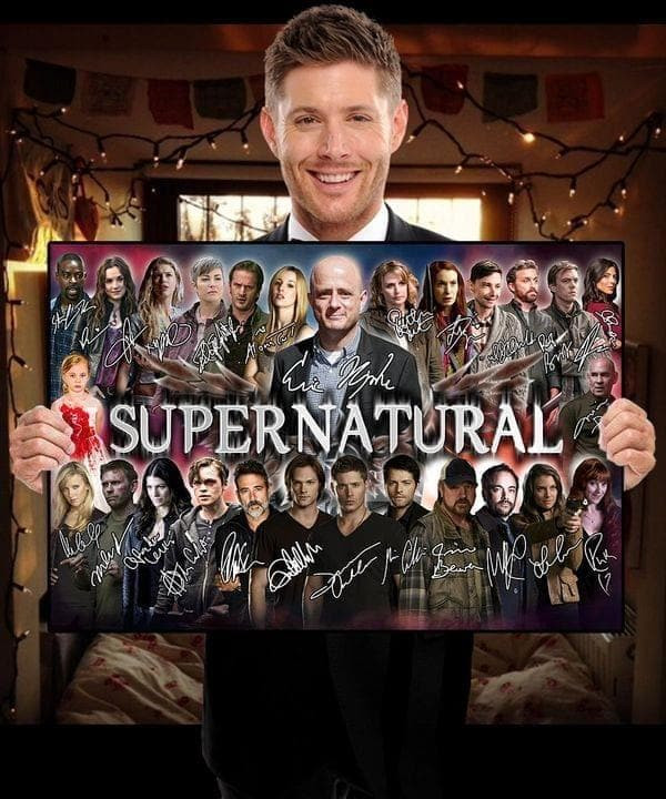 Supernatural All Characters Signature For Fan Home Decor Canvas - MakedTee