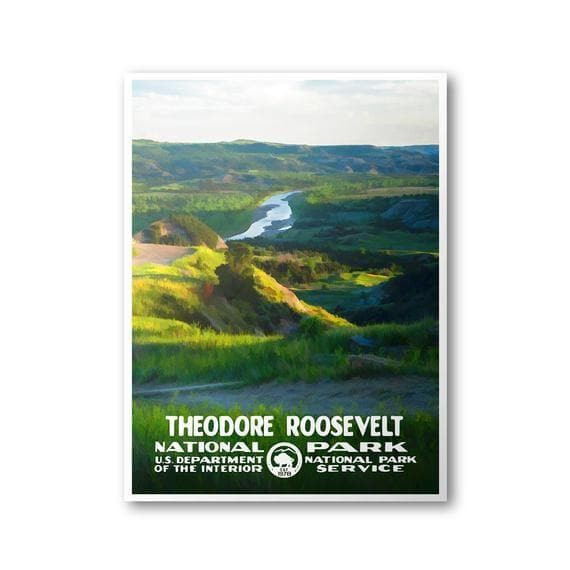 Theodore Roosevelt National Park Print Wall Art Decor Canvas - MakedTee