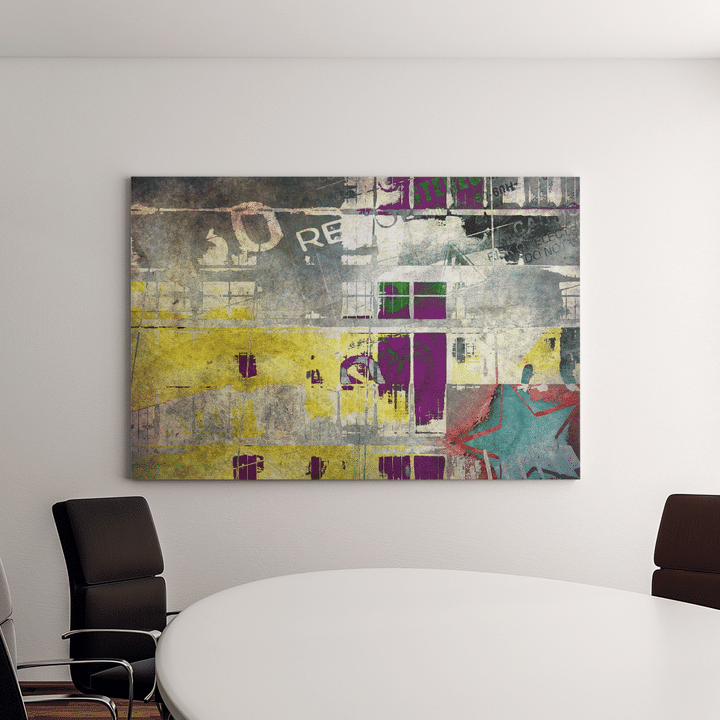 Abstract Grunge Background Canvas Art Wall Decor - MakedTee