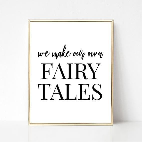 Gossip Girl We Make Our Own Fairy Tales Printed Wall Art Decor Canvas - MakedTee
