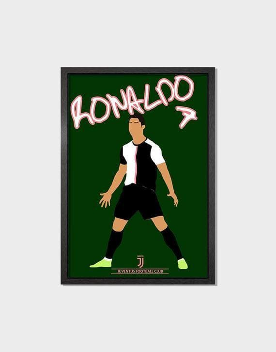 Cristiano Ronaldo Juventus Fc Number 7 Print Wall Art Decor Canvas - MakedTee