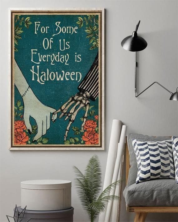 Family For Some Of Us Everyday Is Halloween Vertical Wall Art Print Canvas - MakedTee