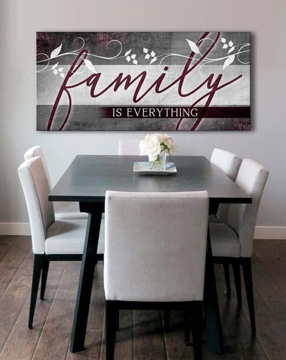Family Is Everything Print Wall Art Decor Canvas - MakedTee