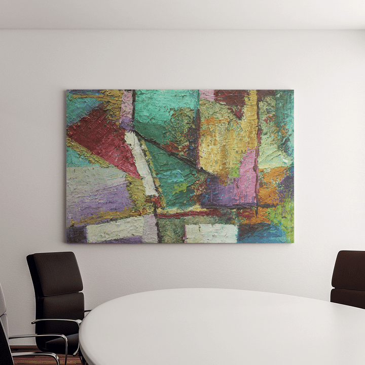 Abstract Art Colorful Color Mixing Techniques Canvas Art Wall Decor - MakedTee
