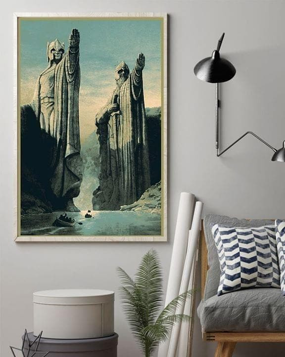 Lord Of The Rings San Francisco Giant Statues Argonath Canvas - MakedTee