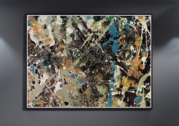 Jackson Pollock Supreme Quality Print Number 1 Lavender Mist Abstract Printed Wall Art Decor Canvas - MakedTee