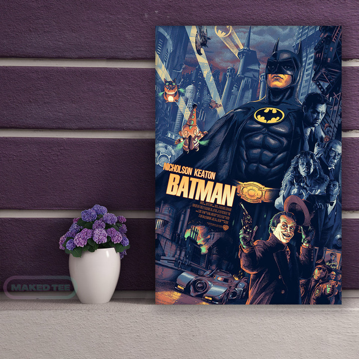 Batman Nicholson Keaton Casts Legend Superhero Fo Fan Printed Wall Art Decor Canvas Prints