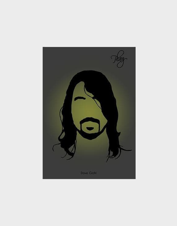 Dave Grohl Play Foo Fighters Pop Art Music Print Wall Art Decor Canvas - MakedTee