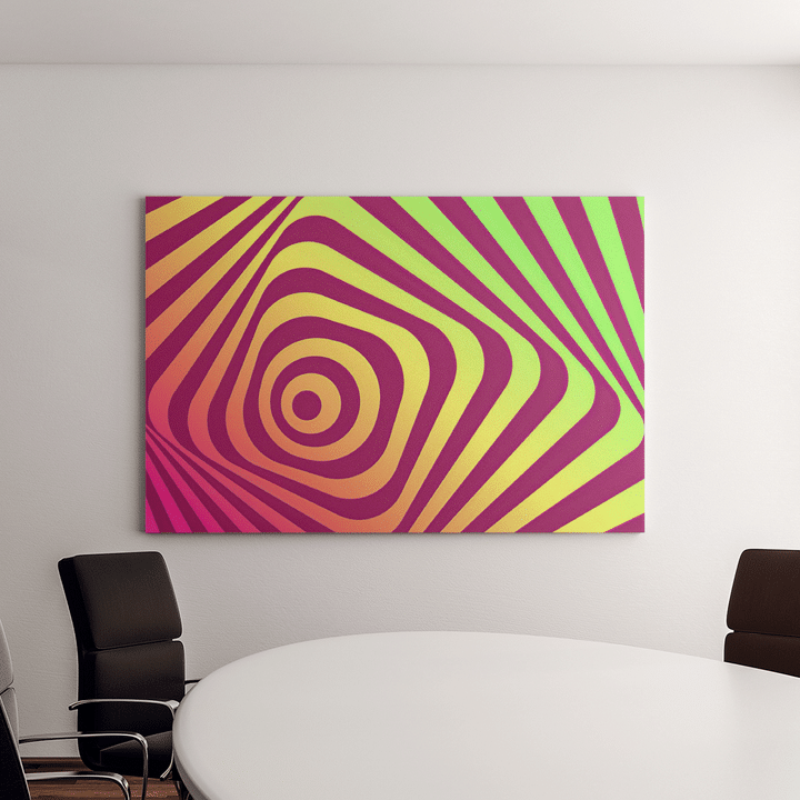 Abstract Background Movement Effect - Psychedelic Canvas Art Wall Decor - MakedTee