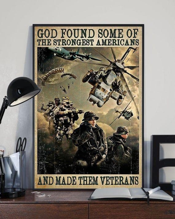 Veterans - The Strongest Americans Poster D Canvas - MakedTee