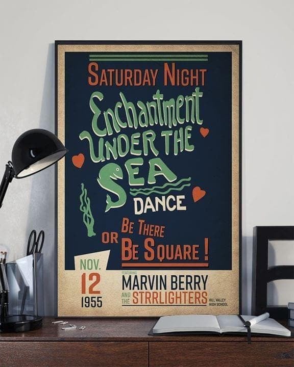 Back To The Future Marvin Berry And The Starlighters Enchantment Under The Sea Dance For Fan Print Wall Art Canvas - MakedTee