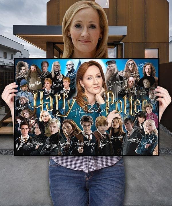 Harry Potter Jk Rowling Casts Signatures For Fan Printed Wall Art Decor Canvas - MakedTee