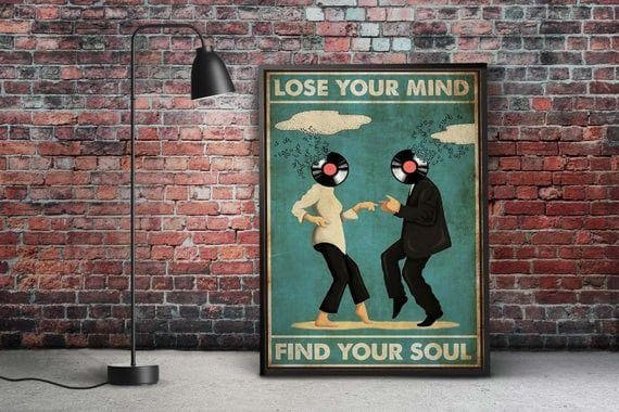 Pulp Fiction Lose Your Mind Find Your Soul Music Printed Wall Art Decor Canvas - MakedTee
