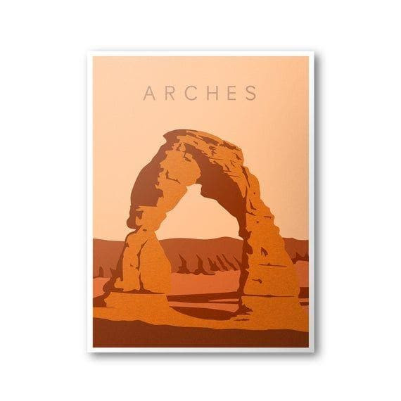 Arches National Park Travel Print Wall Art Decor Canvas - MakedTee