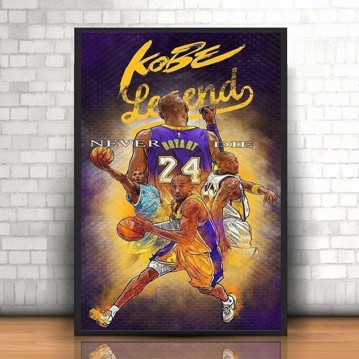 Kobe Bryant Legends Never Die Wall Art Print Canvas - MakedTee