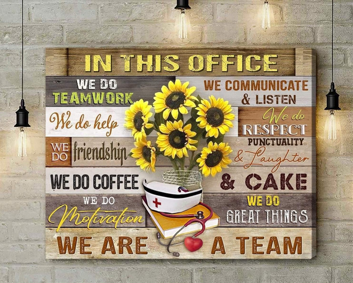 In This Office Nurse Wall Canvas Poster Wall Art