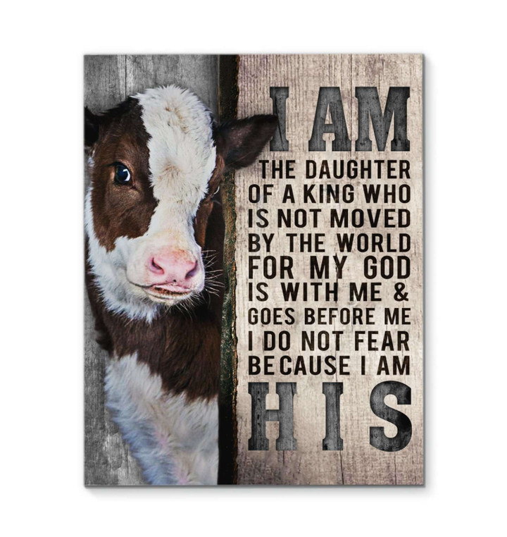 Cow I Am His Canvas Poster Wall Art