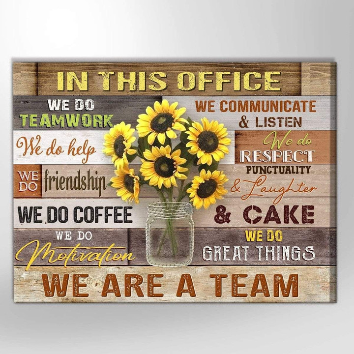 In This Office Wall Canvas Poster Wall Art