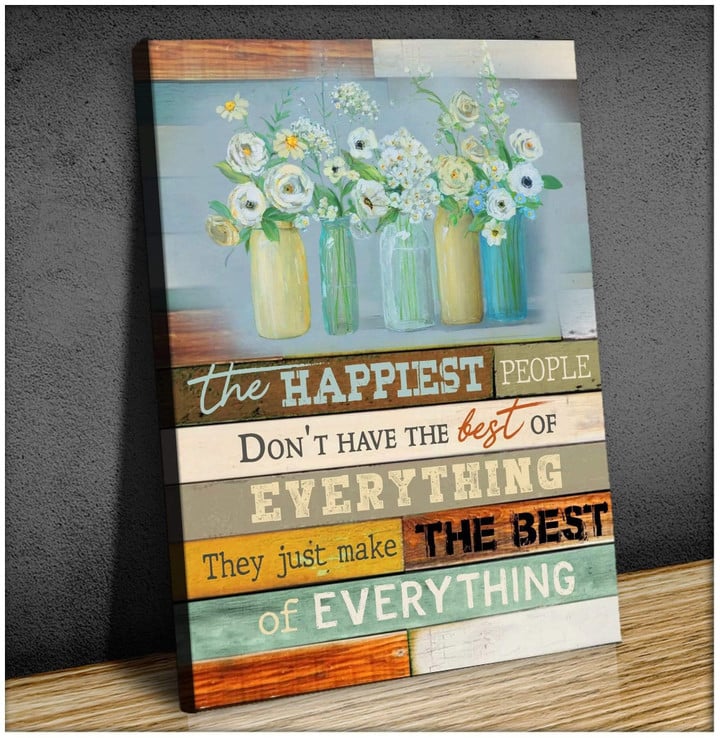 Office The Happiest People Canvas Poster Wall Art