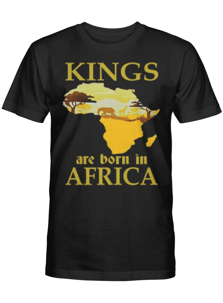 Black pride shirt for kings are born in africa tshirt