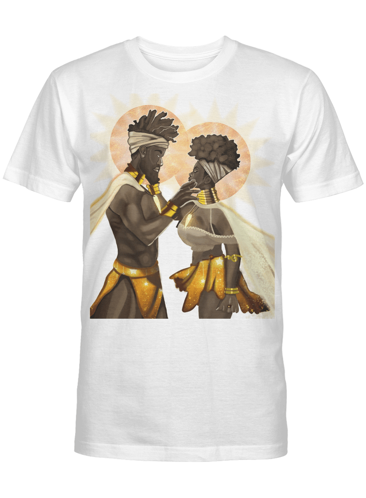 Couple shirt for black couple african king and queen tshirt Valentine's day gift
