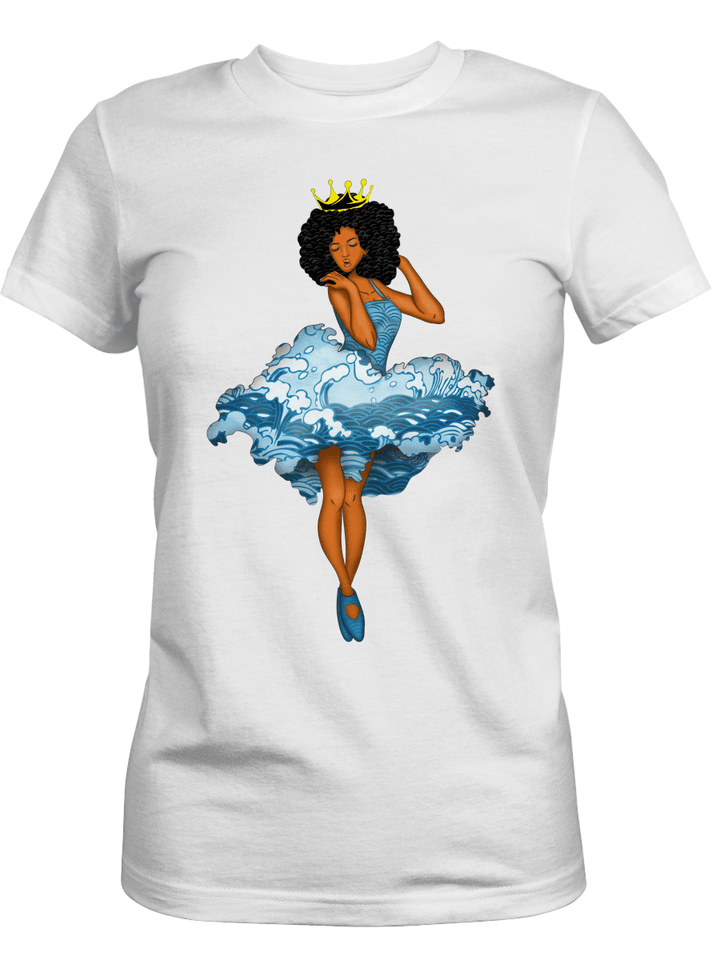 Shirt for black girl ballet art shirt for african american girl