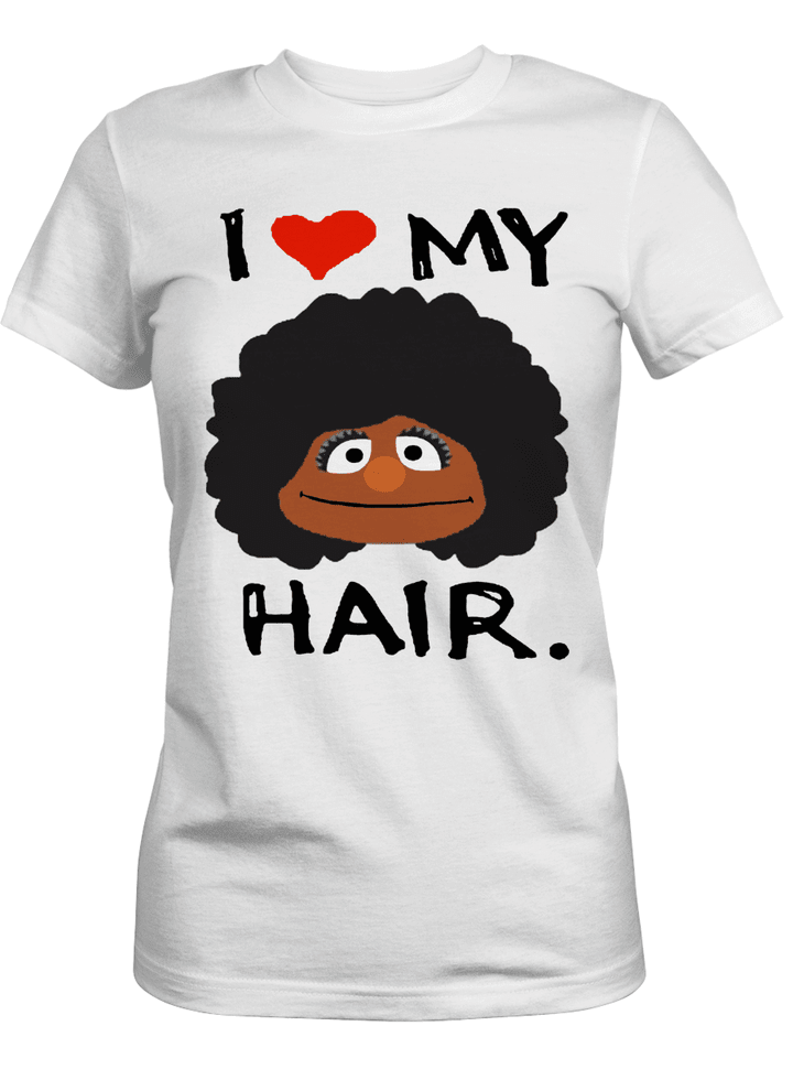 Afro girl shirt for african american girl shirt i love my hair shirt