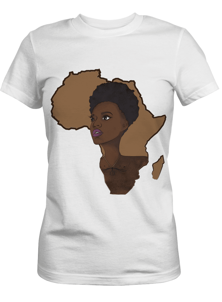 Shirt for black women shirt short hair women art shirt for black girl