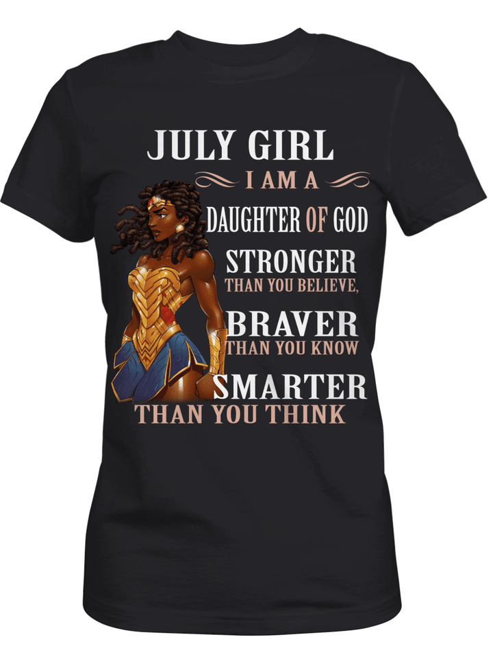 Birthday shirt for black girl shirt black warriors july girl shirt for black women