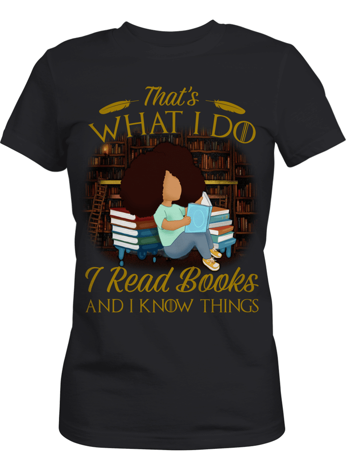Shirt for black kid shirt i read books and i know things