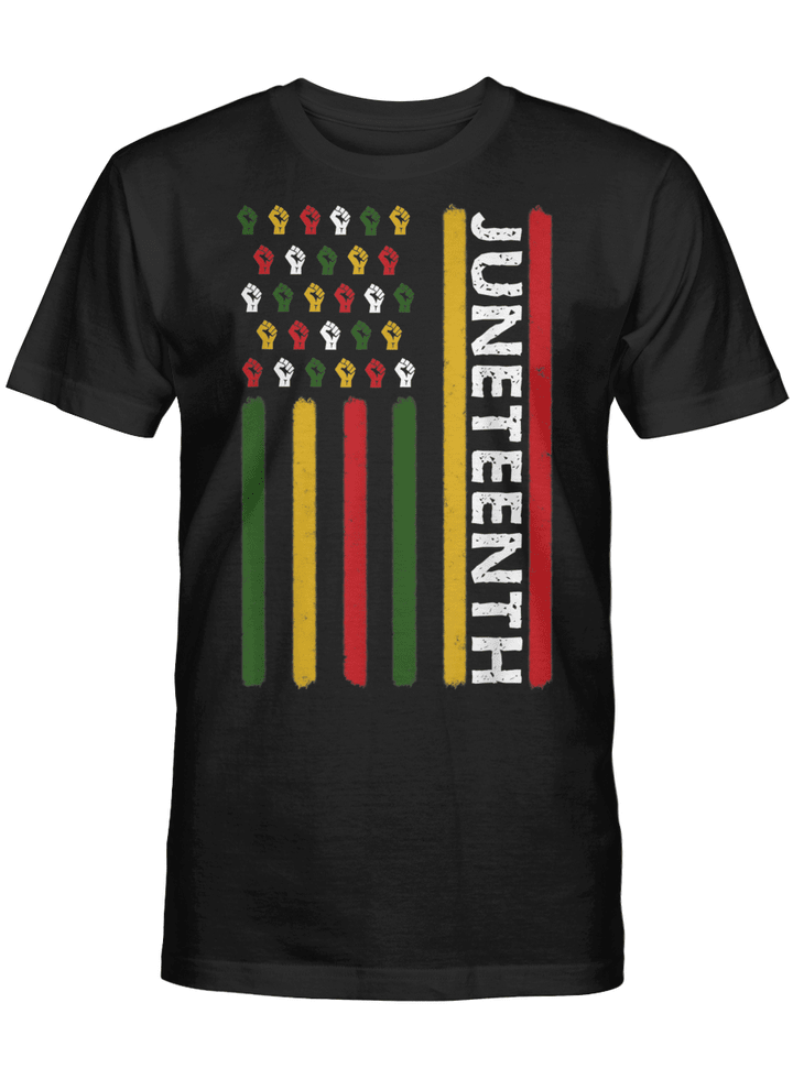 Juneteenth strong flag in shirt for juneteenth day