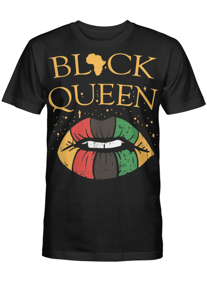 Junethteen black queen shirt