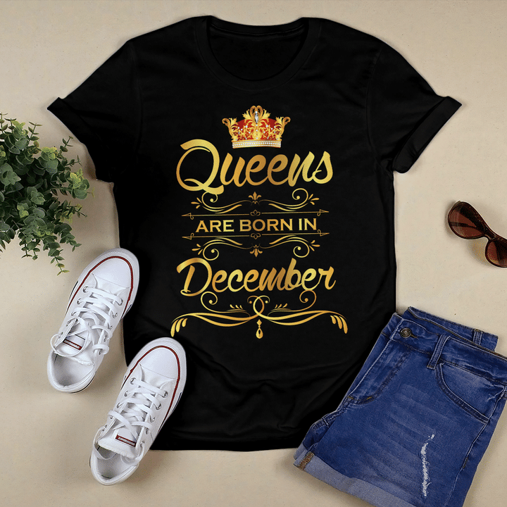 Birthday shirt for december queen shirt for black women birthday shirt for black girl
