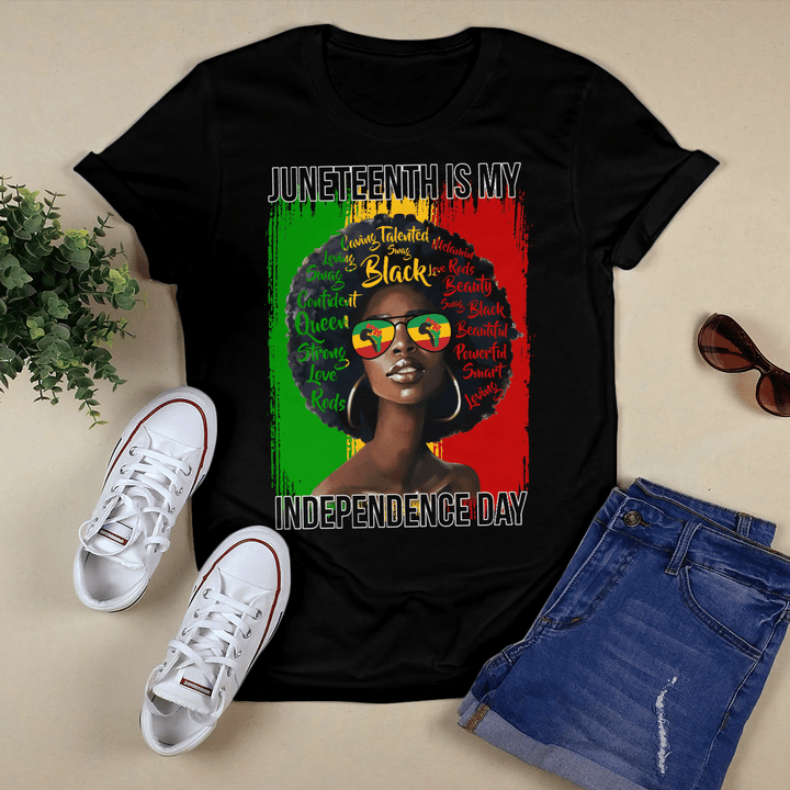 Juneteenth shirt for afro women